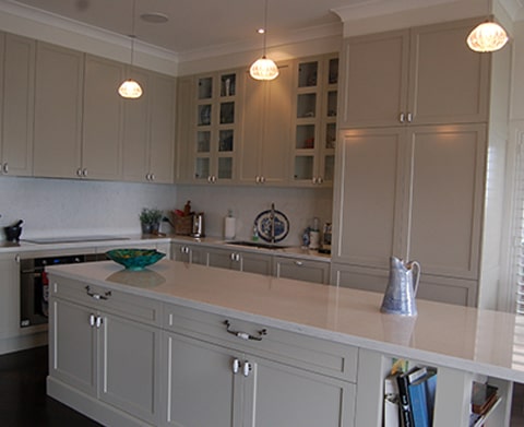 grey shaker kitchen