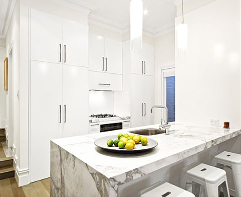 modern white kitchen