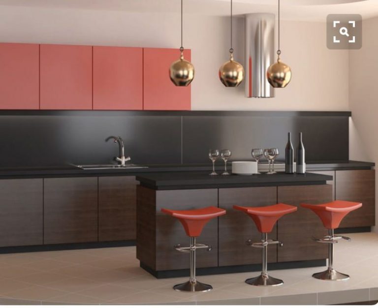 black splashback kitchen
