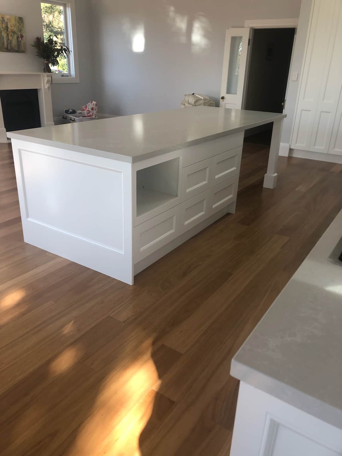 shaker kitchen island