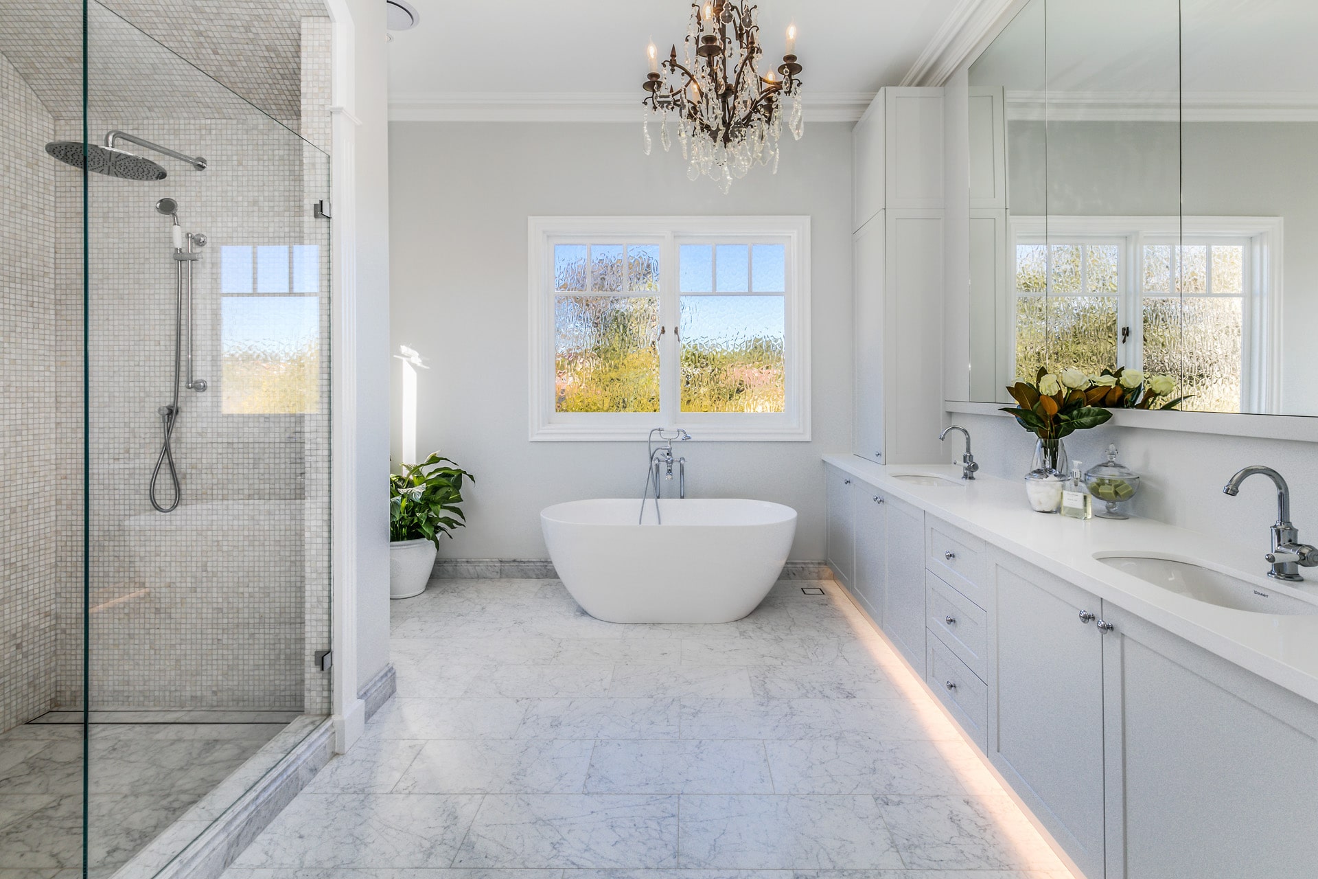 double sink vanity unit